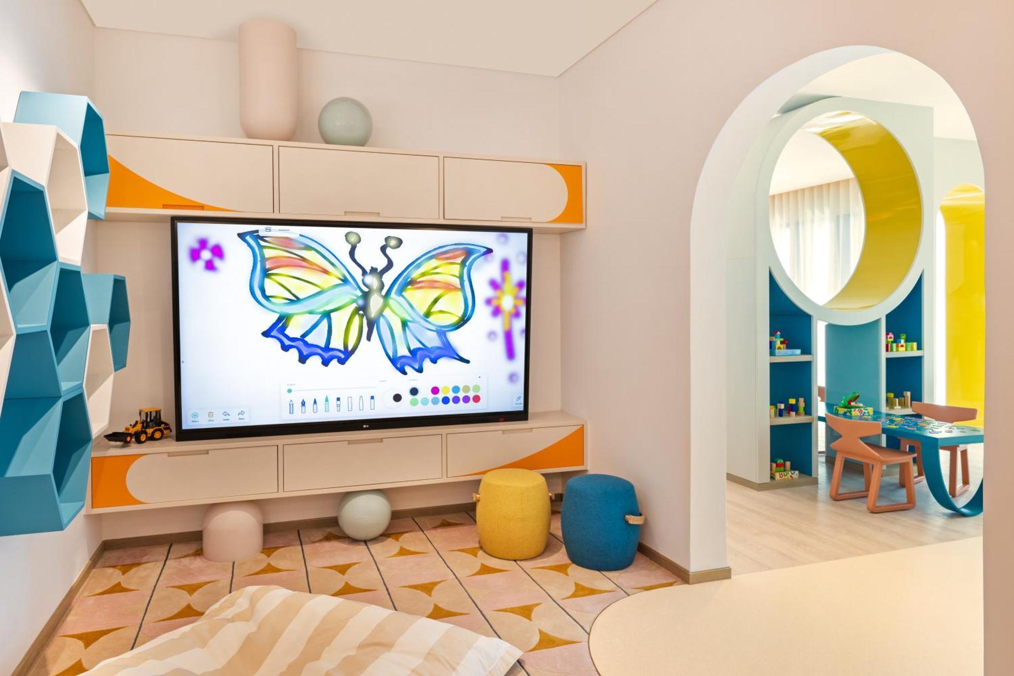 Palace Dubai Creek Harbour Exterior foto A 3D rendering of a room