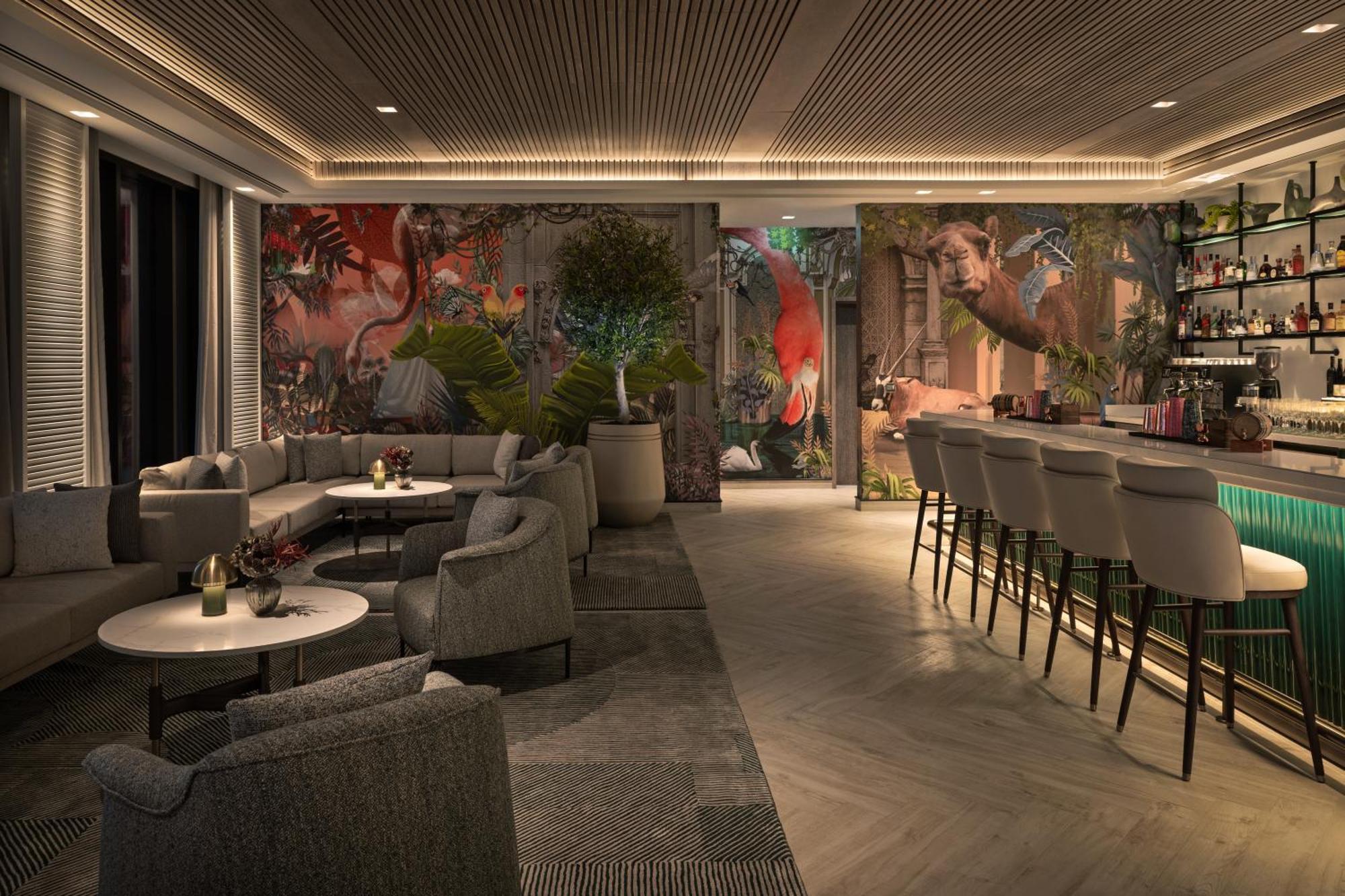 Palace Dubai Creek Harbour Exterior foto The Bar